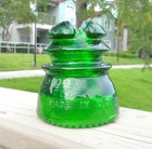 Great 7 Up Green Cd 214 Hemingray Glass Insulator  d 