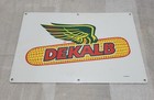  Vtg  Dekalb Double Sided Seed Corn Adv  24  X 16 1 2  Metal Sign  1963 