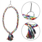 Parrot Rope Ring Perch Swing Chewing Toy Bird Cage Decoration Accessory