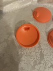 4 Tupperware Sipper Seals Domed Lids For Bell Tumblers Sippy Cups Cosy Rosy New