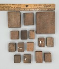 15 Antique Wood Copper Printing Block Victorian Edwardian Woman Hat Fashion Lot