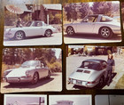 1970s Vintage Photos 16 Porsche Car Silver Color California License Plate