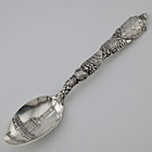 Rare Sterling Silver Jas R Armiger Souvenir Spoon Aesthetic Turtle Crab Seaweed