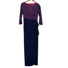Js Collections Navy Pink Lace Evening Gown Mother Of Bride Size 6 Nwt
