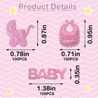 300 Pieces Baby Shower Confetti Table Decoration Pink Sprinkles Baby Shower T   