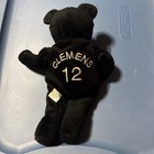 Salvino s Bammers Opening Day Roger Clemens  12 Black Beanie Plush Bear