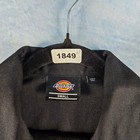 Dickies Mens Black Embroidered Short Sleeve Button Up Work Shirt Small