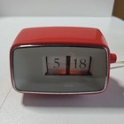 Copal Caslon 201 Flip Clock Red Retro Pop Mechanical Display Tested From Japan