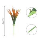 4pcs Fake Grass Plants 17 3  Artificial Grass Outdoor Anti-uv Orange And Green