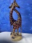 Wooden Hand Carved Giraffes Figure Figurine Kenya Folk Art 12   