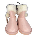 New girls Toddler Sz 8m Thereabouts Willa Faux Fur Pom Pom Booties Pink  45