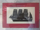 Vtg   Antique Clipper Ship Mounted Signed   Numbered