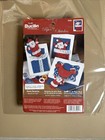 Bucilla Santa Surprise Paper Stitches Felt Card Kit Holiday christmas  85001