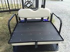 Golf Cart Rear Seat Kit - Flip Seat Kit Ezgo Txt  1994-2013  White Cushions 