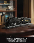 1225 Locomotive Building Set  Classic Steam Train Model Toy For Adult Collectors