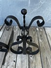 Wrought Iron Fireplace Andirons Antique