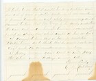 1868 New York Handwritten Letter C b  Halstead Mortgage Dispute Deys Antique
