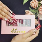 Mistletoe Magic Long Handmade Pmma Acrylic Nails