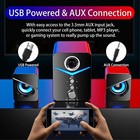 Usb Computer Led Speakers System Subwoofer Stereo Bass For Desktop Laptop Pc