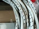 32 Feet Western Electric 8 Ga Ks13385l-1 Twisted Cloth Covered Stranded Wire
