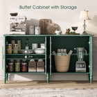 59  Sideboard Buffet Cabinet With Storage For Dining Room Green