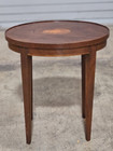 Baker Mahogany Federal Style Shell Inlay Occasional Table