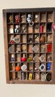 Vintage Printers Letterpress Tray Shadow Box With Curio Collectibles  4