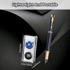 Electric Lighter Rechargeable Dual Arc Plasma Flameless Led Display Windproof