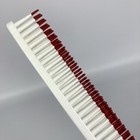 2 Vtg 3 Row Detangling Combs Hair 80s 90s Red White Single Dipped