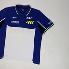 Moto Gp Yamaha Racing Jersey Polo Shirt Valentino Rossi  46 Size Xxl Blue White