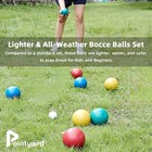 84mm Bocce Ball Set  Outdoor Games For Adults And Family  Backyard Ball Set With
