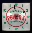 Sinclair Power X Gasoline The Super Fuel Lighted Advertising Clock Free Shipping