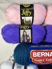 Assorted Yarn Bernat   Lion Brand Mixed Lot Of 9 Skeins New