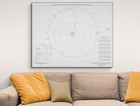 1971 Nasa Apollo 15 Mission Map     Moon Landing Trajectory   Orbital Flight