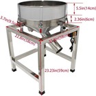 Commercial 19 6  Vibrating Sieve Machine 40 100 Mesh Electric Sifter Screening