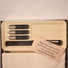 Vintage Sheaffer Eaton Kaleidoscope Calligraphy Pen Writing Ensemble Set Cards