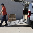 2pcs Aluminum Trailer Ramps Truck Car Auto Trailer Ramps Loading Ramps Silver