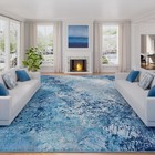 Modern Abstract Area Rug 8 x10  - Washable Non-slip Carpet For Living Room  Bedr