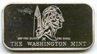 American Bison Buffalo 999 Silver 1 Oz Art Bar Ingot Medal Washington Mint K338