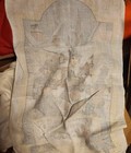 Vintage Linen Tea Towel Wall Hanging Christmas Carolers