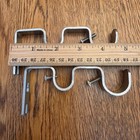 Brushed Nickel Double Curtain Rod Brackets Wall Mount Silver Set Of 2