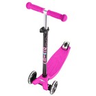 Micro Kickboard Maxi Kick Scooter With Led Lights - Pink