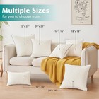 24x24 Pillow Inserts Set Of 2 - Square Decorative Throw Pillows For Couch Bed   