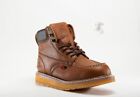 Men Work Boot Cobra C27m Dark Brown Genuine Leather Goodyear Welt Construction
