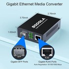 Gigabit Ethernet Media Converter  Singlemode Dual Lc Fiber To Ethernet Rj45 Conv