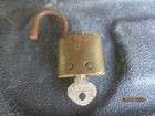Vintage Slaymaker Brass Padlock With Key  Working Lock