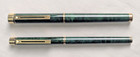 Sheaffer Targa  White Dot  Green Marble Fountain Pens 1038   1038s