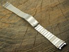 Nos Vintage Unused 2 Tone Base Metal Deployment Clasp Watch Band 14mm Seiko