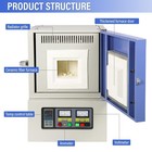 Lab 1l Muffle Furnace Tmax 1700    Metal ceramic titanium Thermal Treatment Us