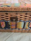 Vtg Sewing Basket Granny-chic mid-century Sewing Box Made In Japan Unique Piece 